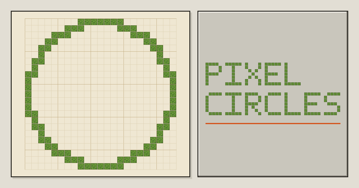 PixelCircles: Minecraft Circle, Sphere and Dome Generator logo