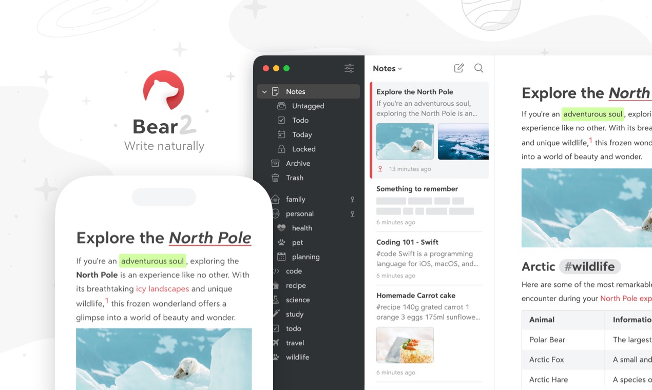 Bear screenshot