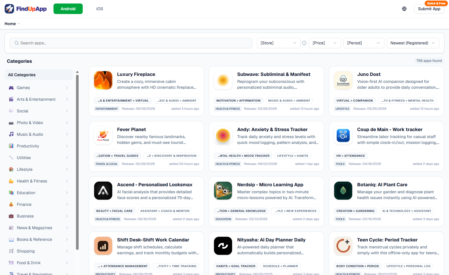FindUpApp screenshot