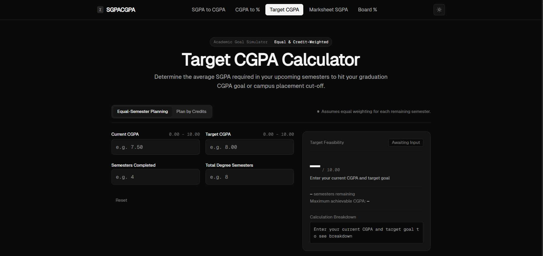 SGPACGPA screenshot