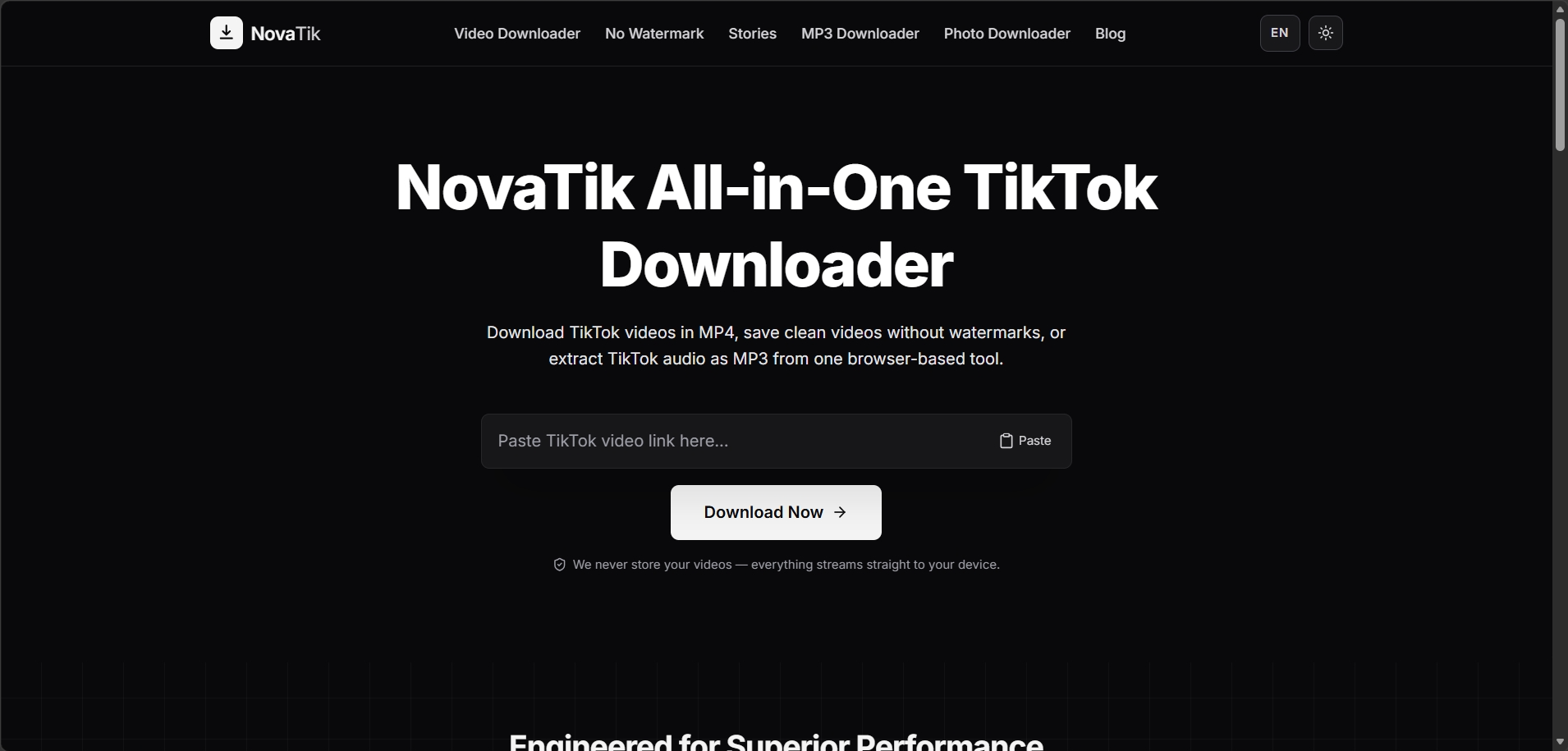 NovaTik – TikTok Downloader screenshot