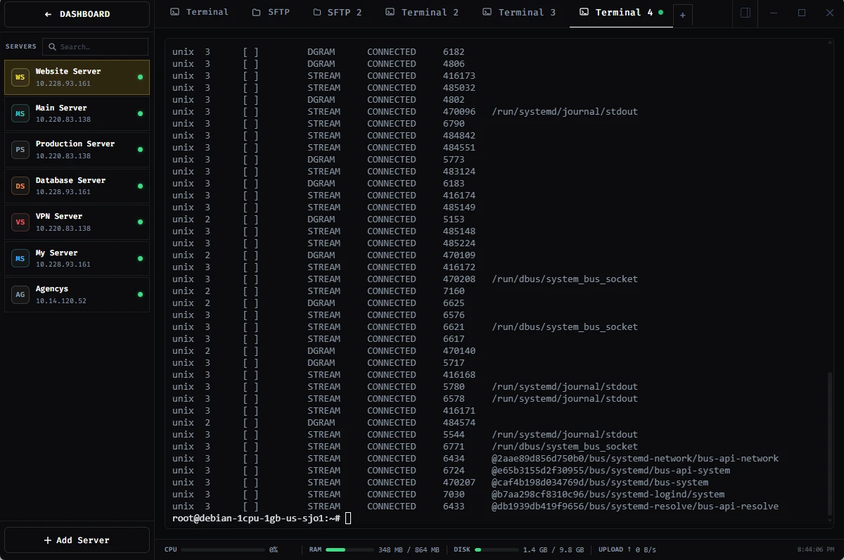 SSH Client with Integrated Workspaces for Developers screenshot