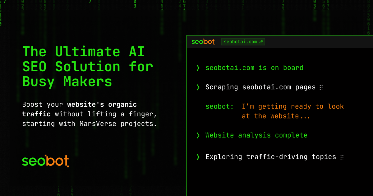 SEObot screenshot