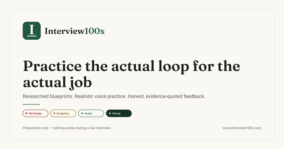 Interview100x screenshot