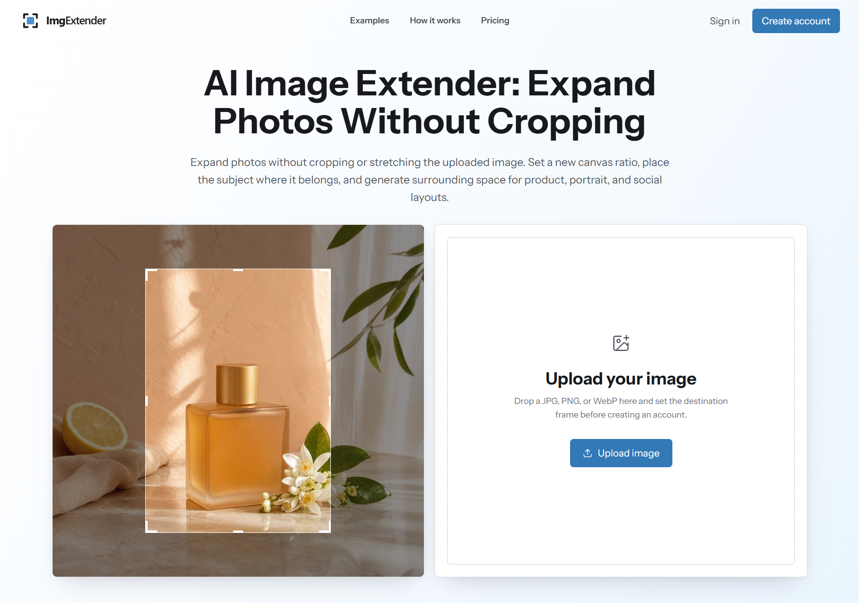 AI Image Extender for Expanding Photos Without Cropping screenshot