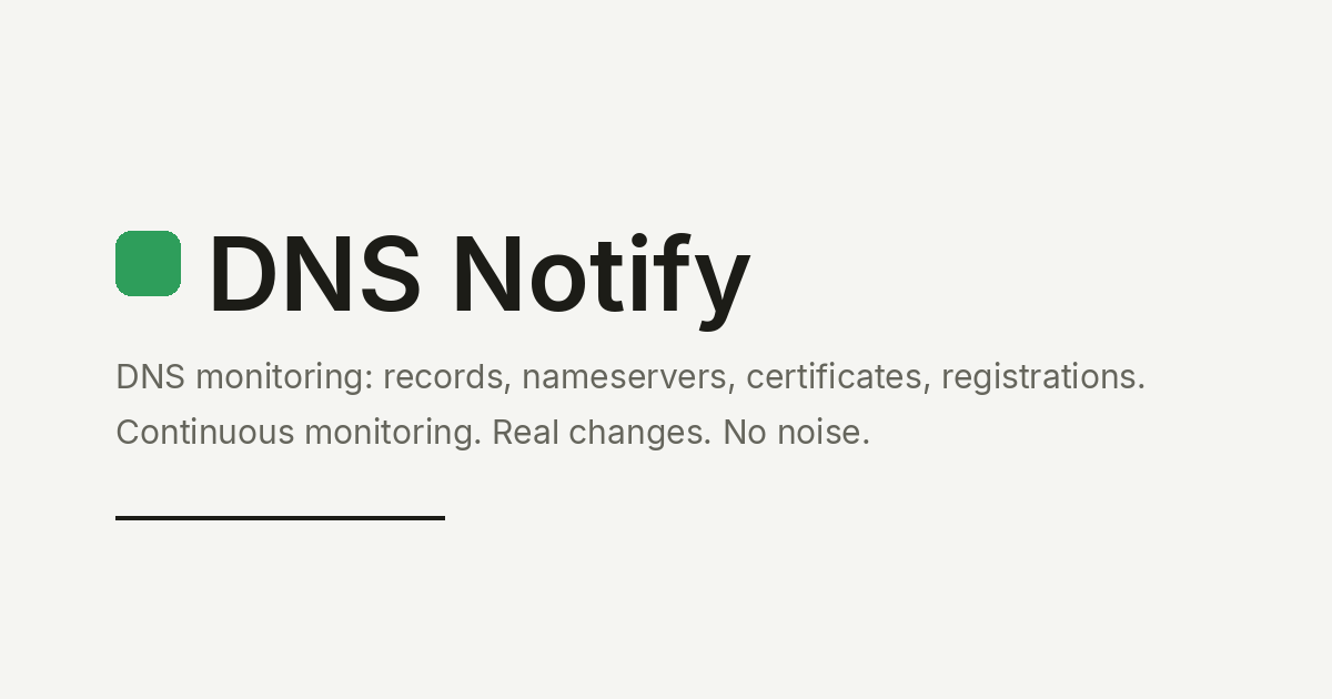 DNS Notify screenshot