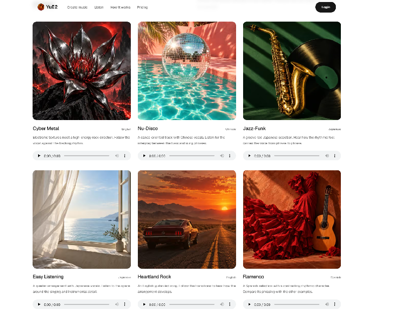 YuE2: Frontier AI Music Generation With Editable Scores screenshot