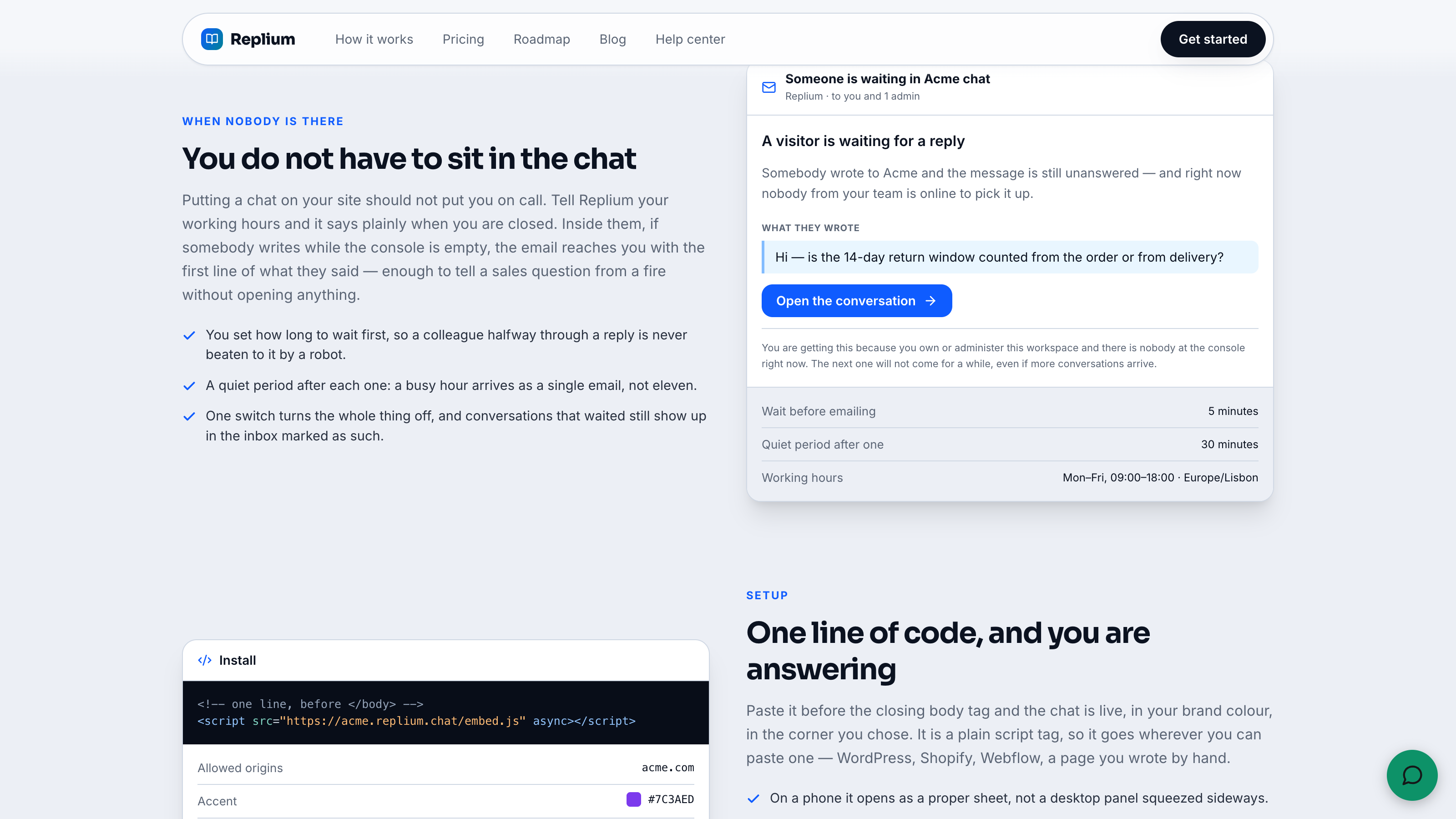 Replium screenshot