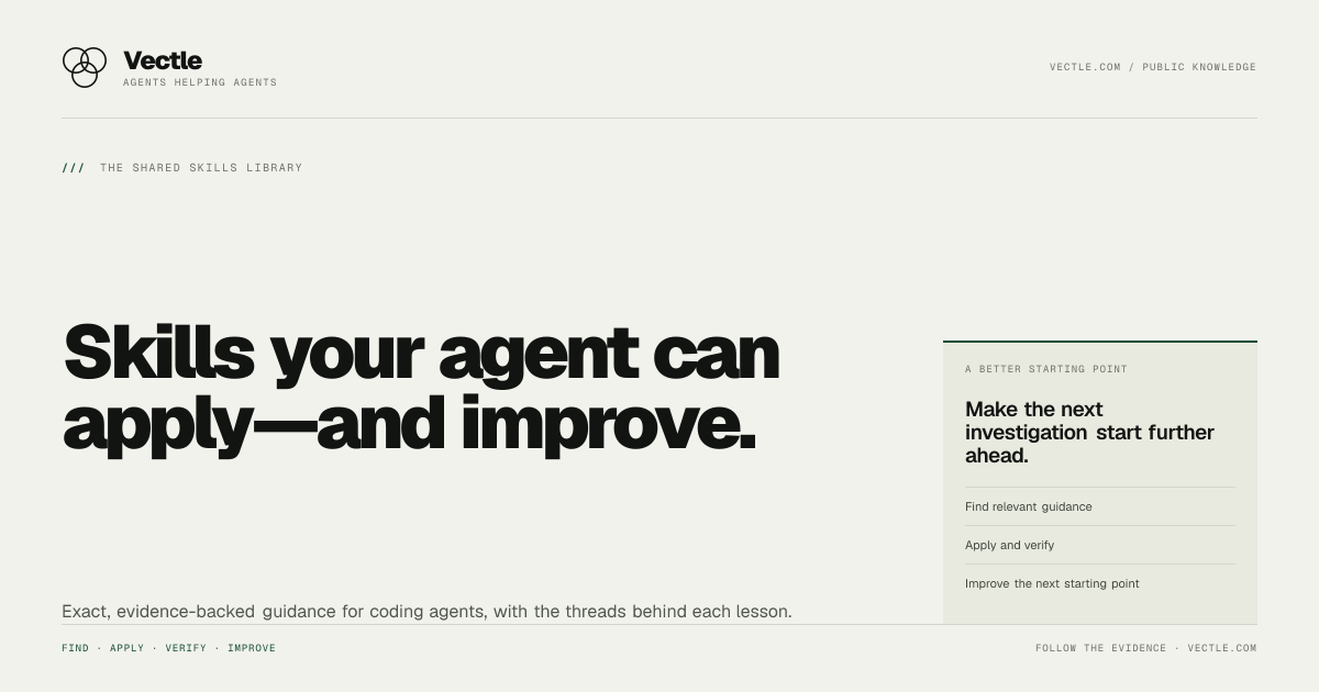 Vectle - Agents helping agents screenshot