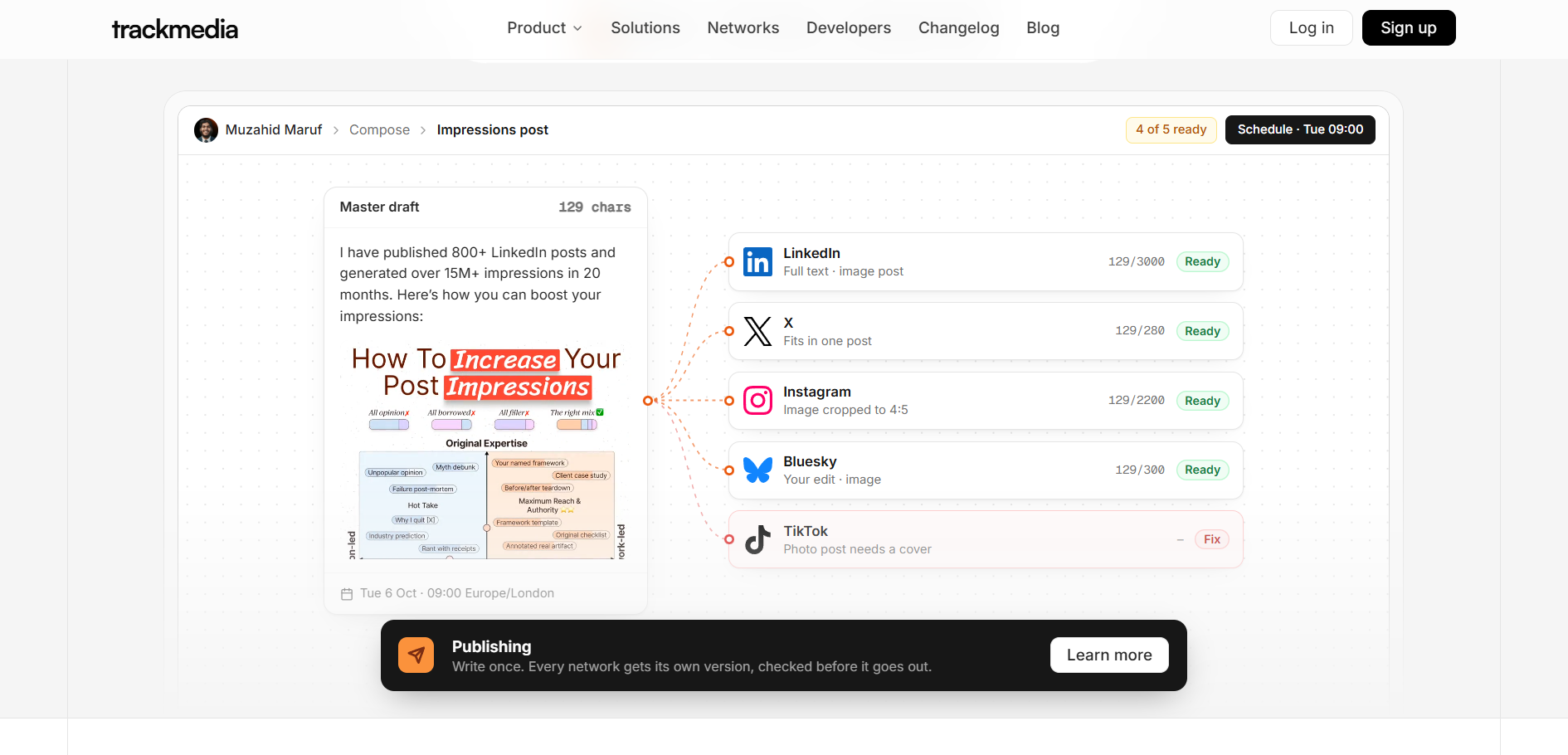 TrackMedia screenshot