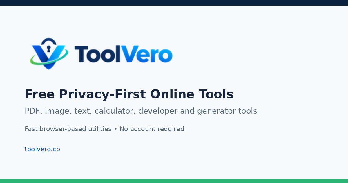 ToolVero screenshot
