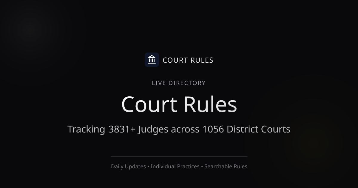 Court Rules screenshot