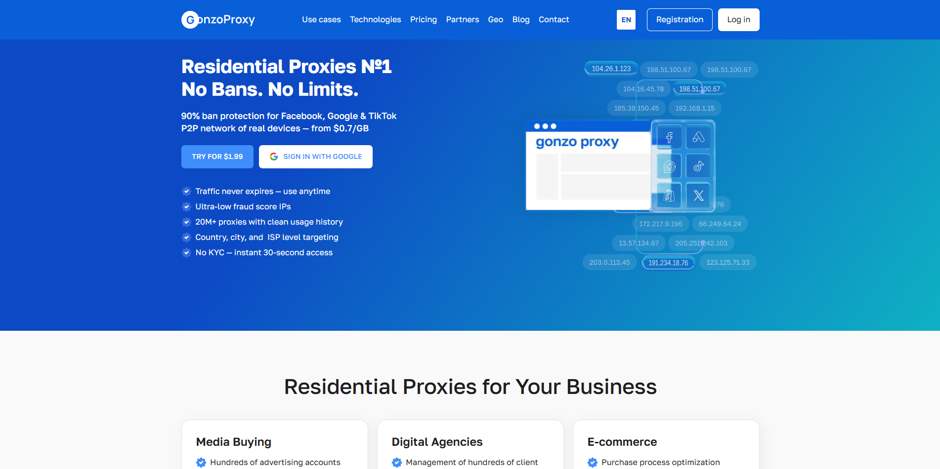 GonzoProxy screenshot